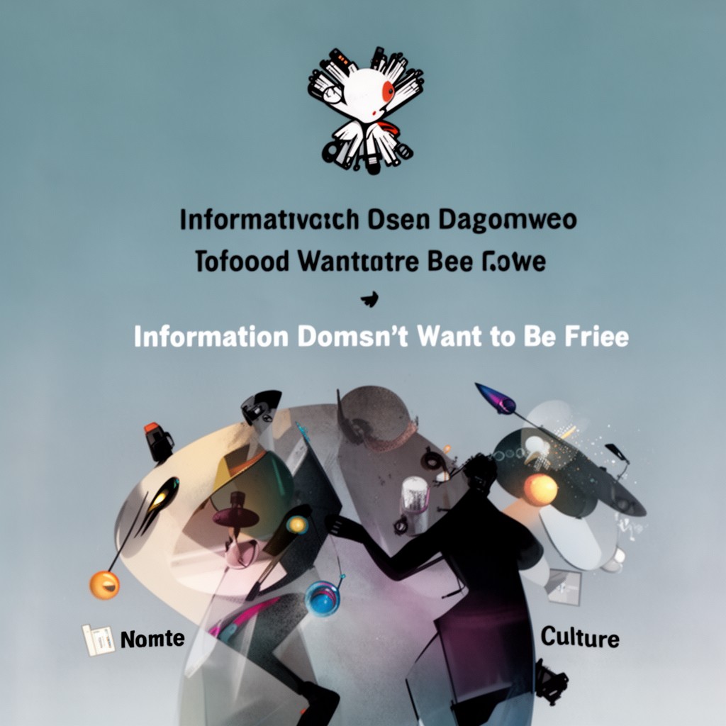 AI-generated illustration of Information Doesn’t Want to Be Free