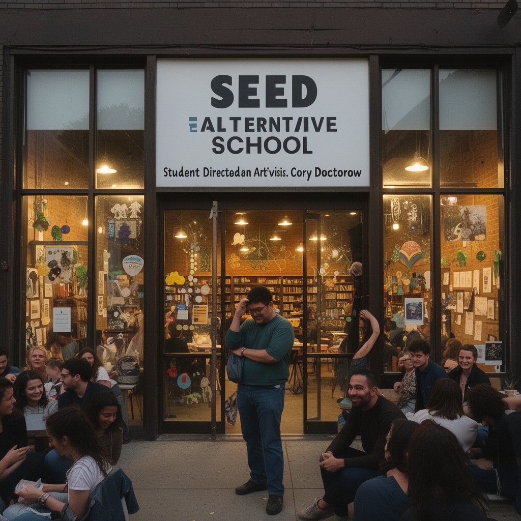 AI-generated illustration of SEED Alternative School