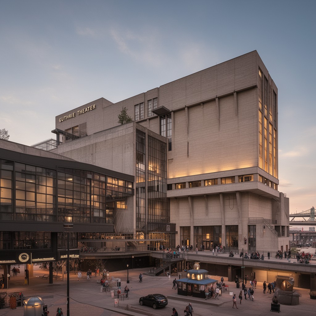 AI-generated illustration of Guthrie Theater