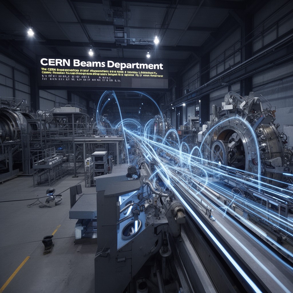 AI-generated illustration of CERN Beams Department