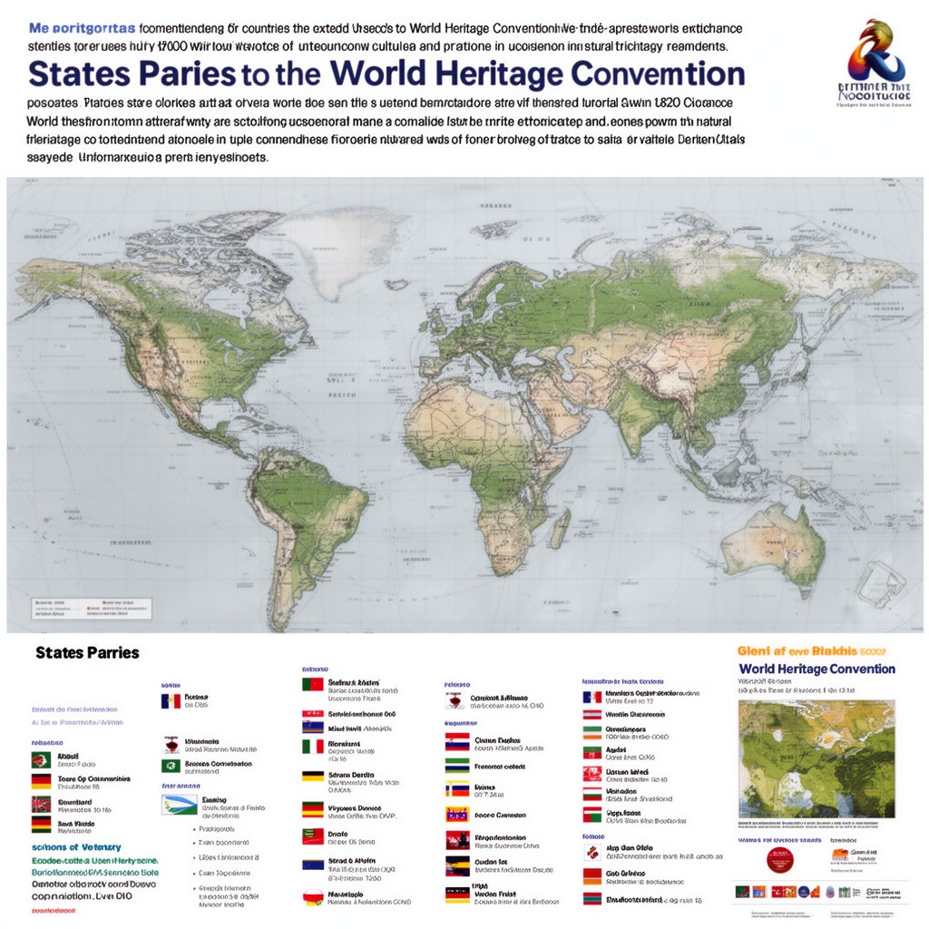 AI-generated illustration of States Parties to the World Heritage Convention