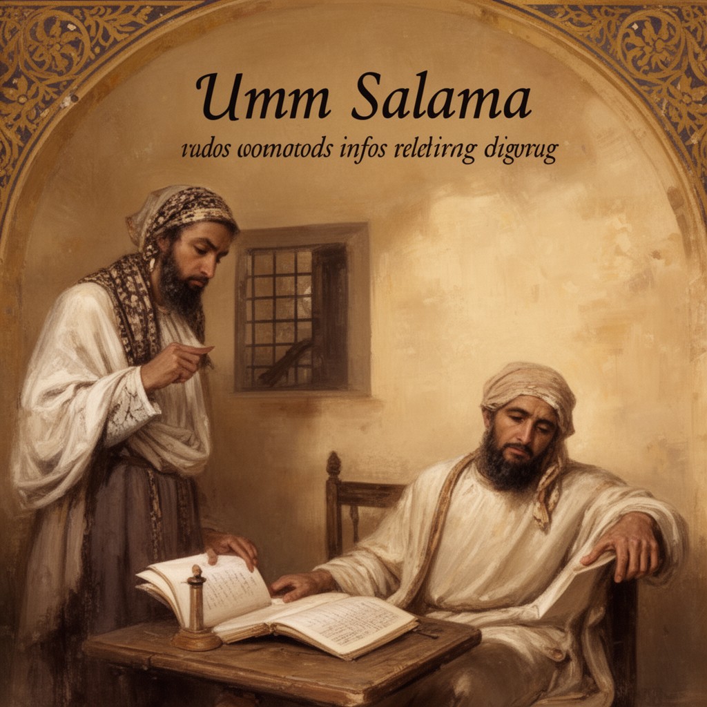 AI-generated illustration of Umm Salama