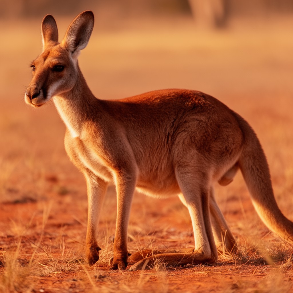 AI-generated illustration of Osphranter rufus