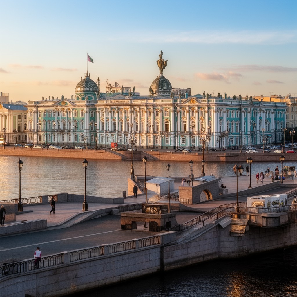 AI-generated illustration of Palace Embankment