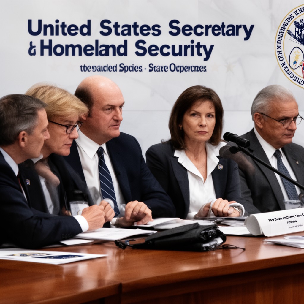 AI-generated illustration of United States Secretary of Homeland Security