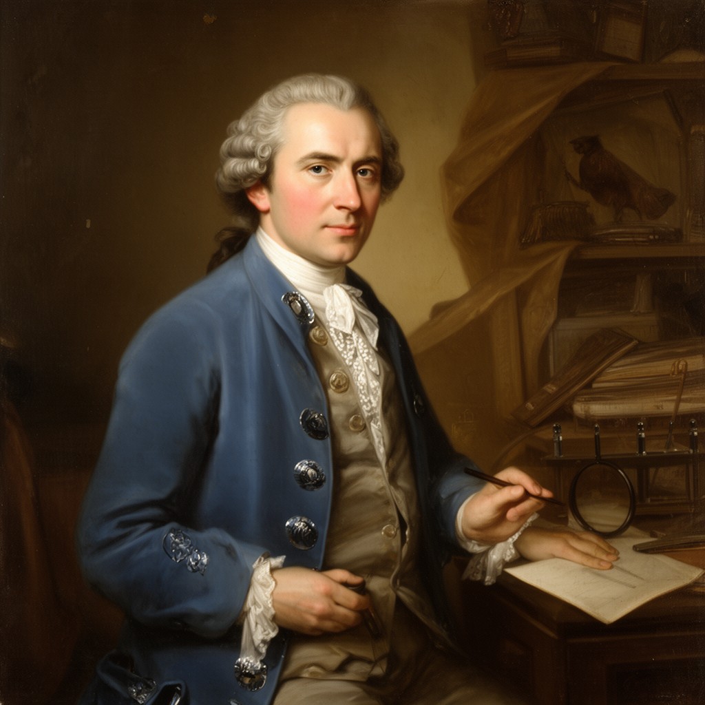 AI-generated illustration of Antoine Lavoisier