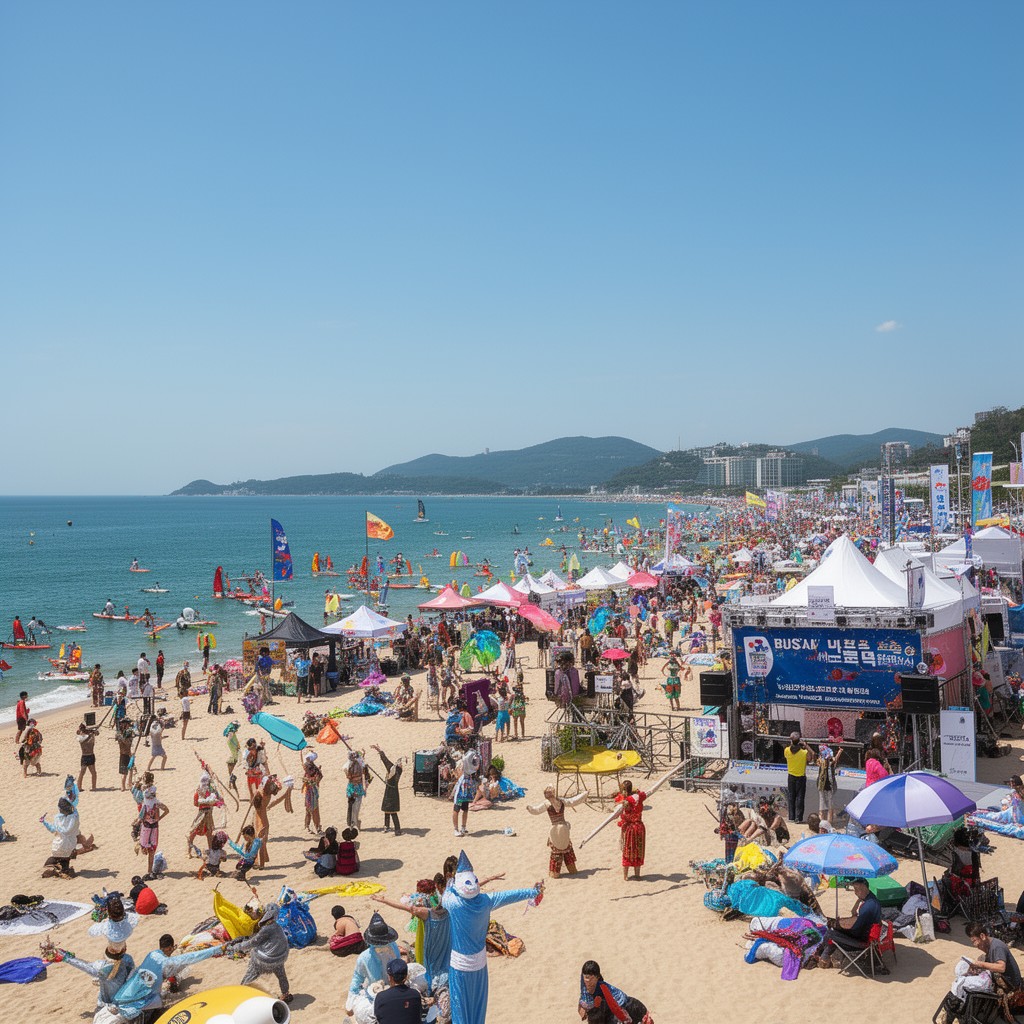 AI-generated illustration of Busan Sea Festival