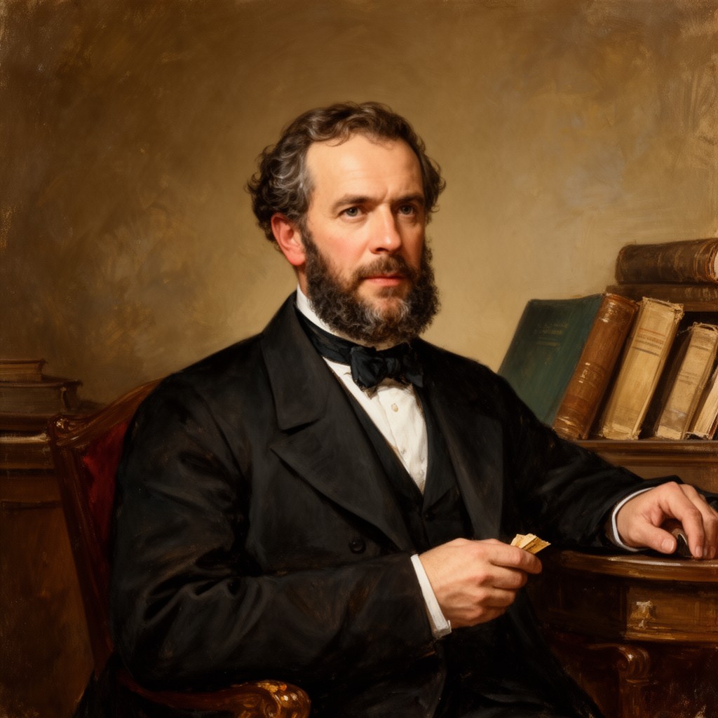 AI-generated illustration of Leopold von Ranke