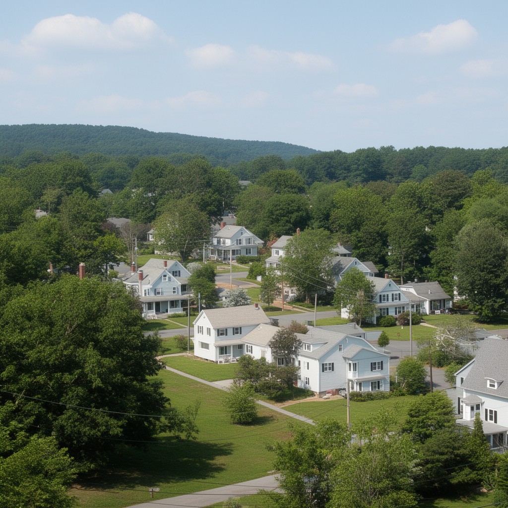 AI-generated illustration of town of Lincoln, Massachusetts