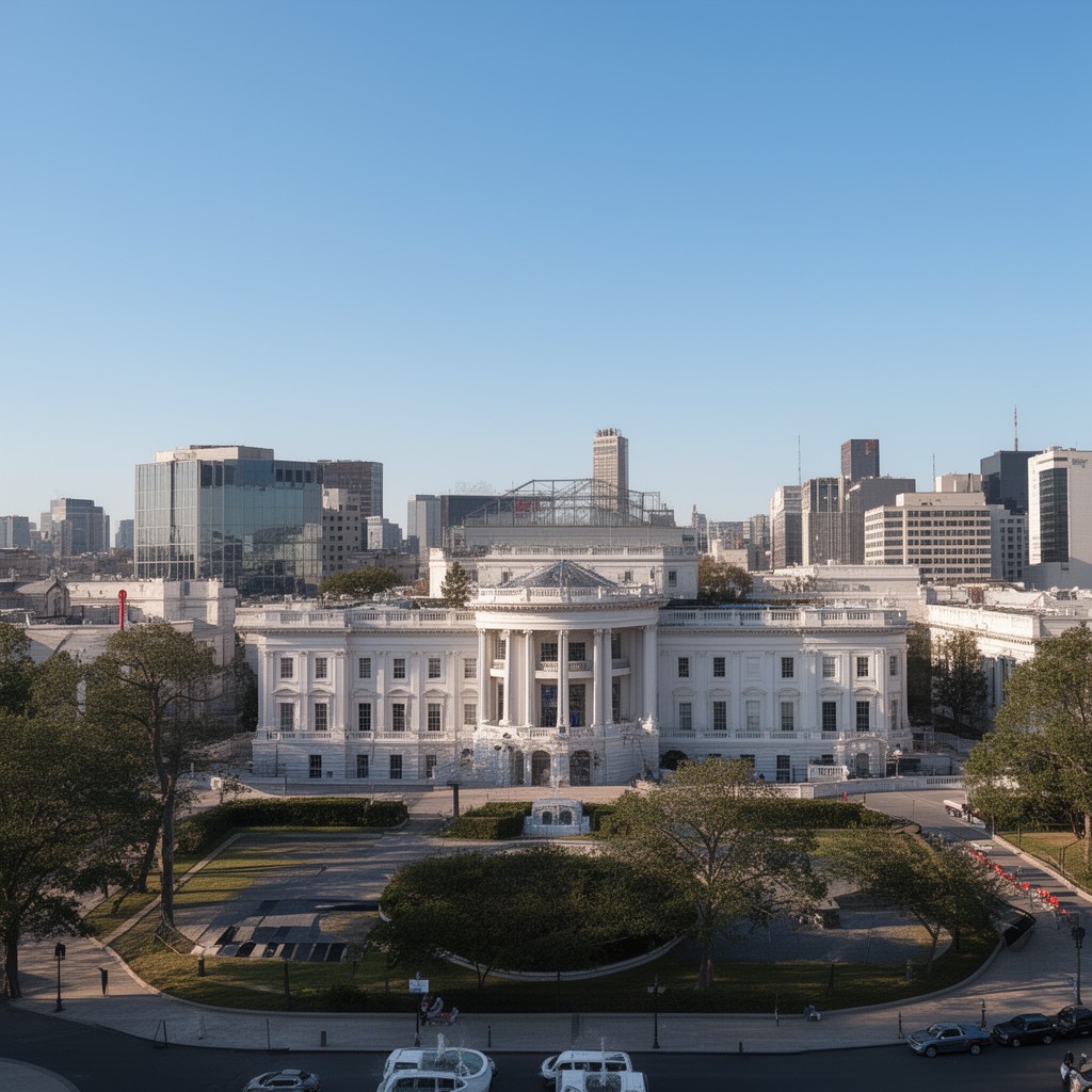 AI-generated illustration of U.S. embassies