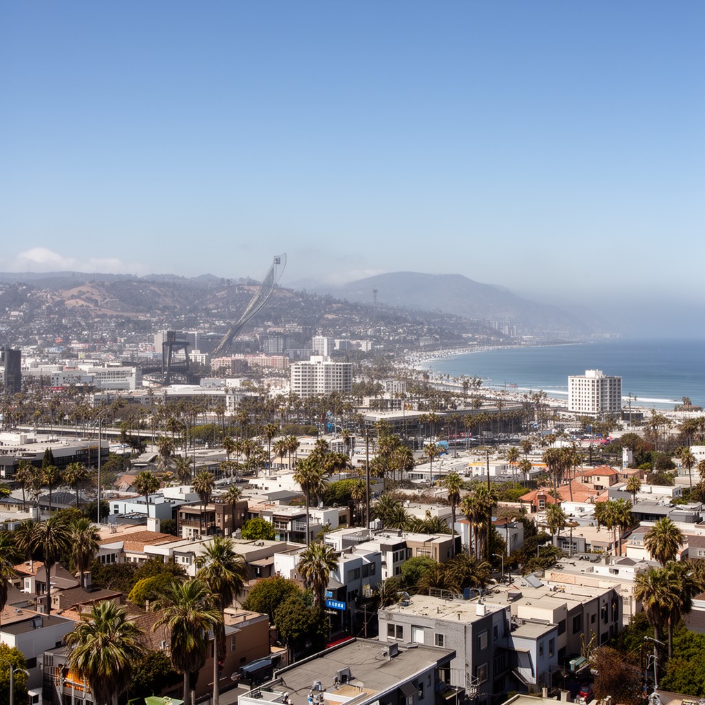 AI-generated illustration of Silicon Beach