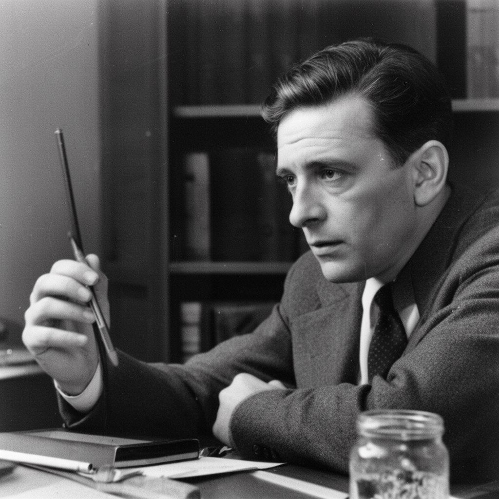 AI-generated illustration of Klaus Fuchs