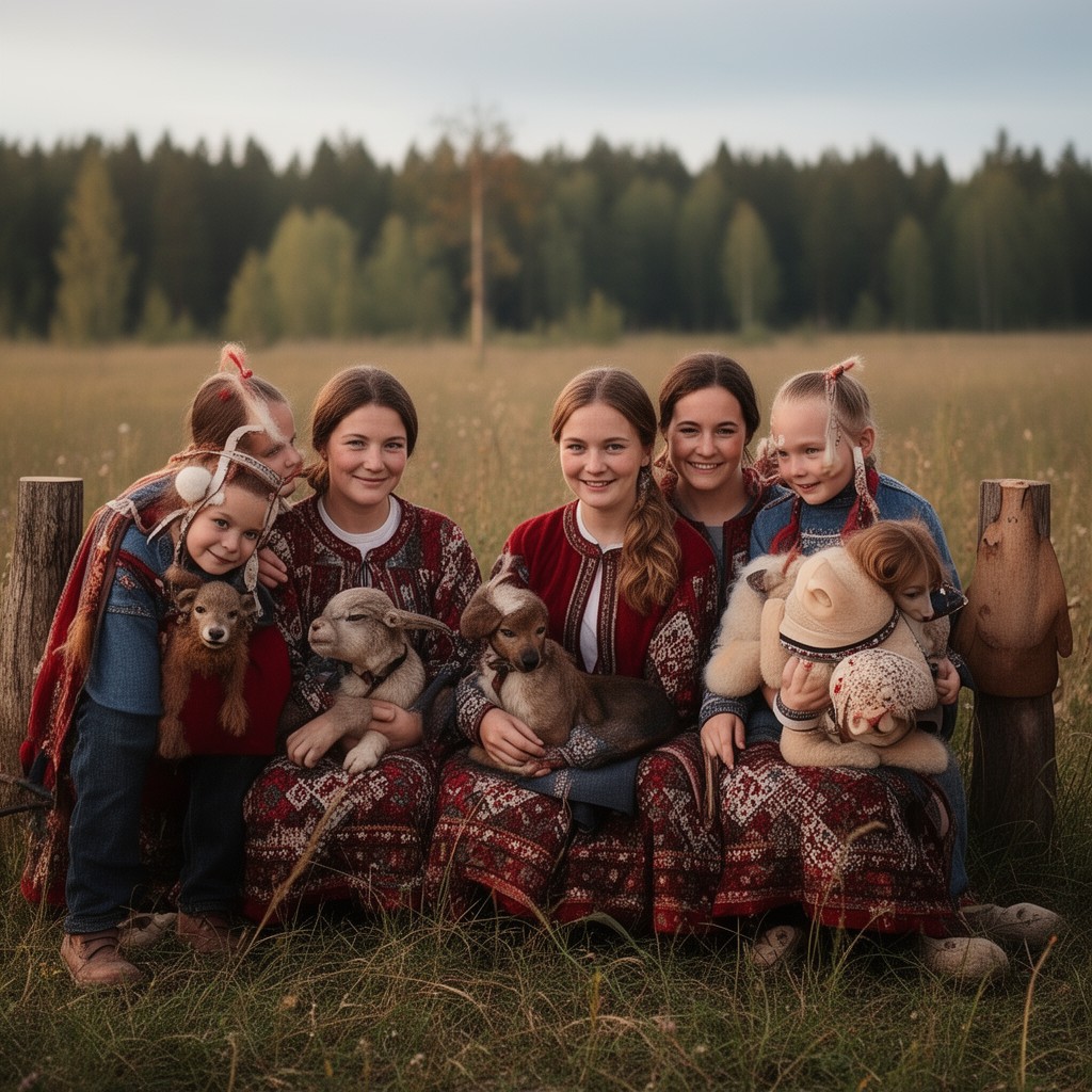 AI-generated illustration of Finnish Karelians