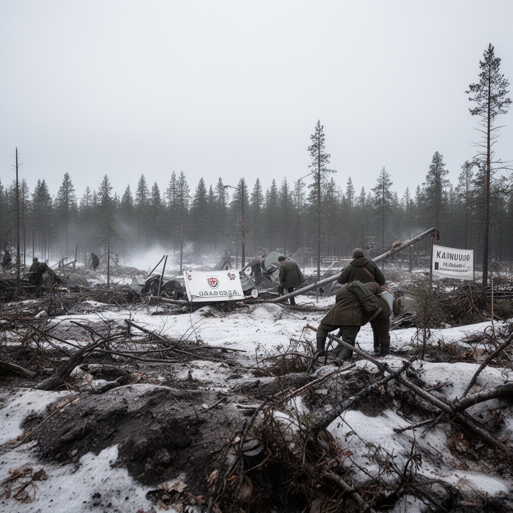 AI-generated illustration of Kainuu front