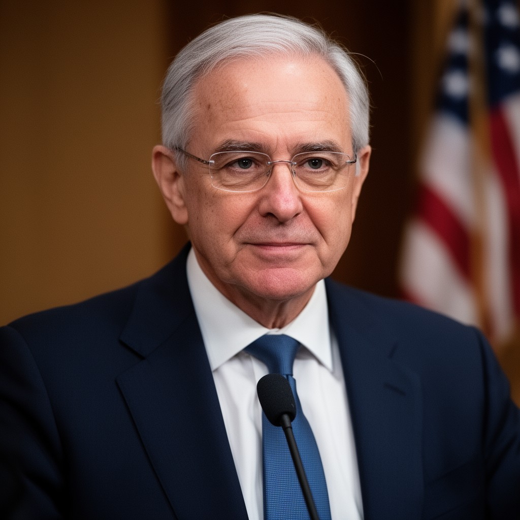 AI-generated illustration of Jerome H. Powell