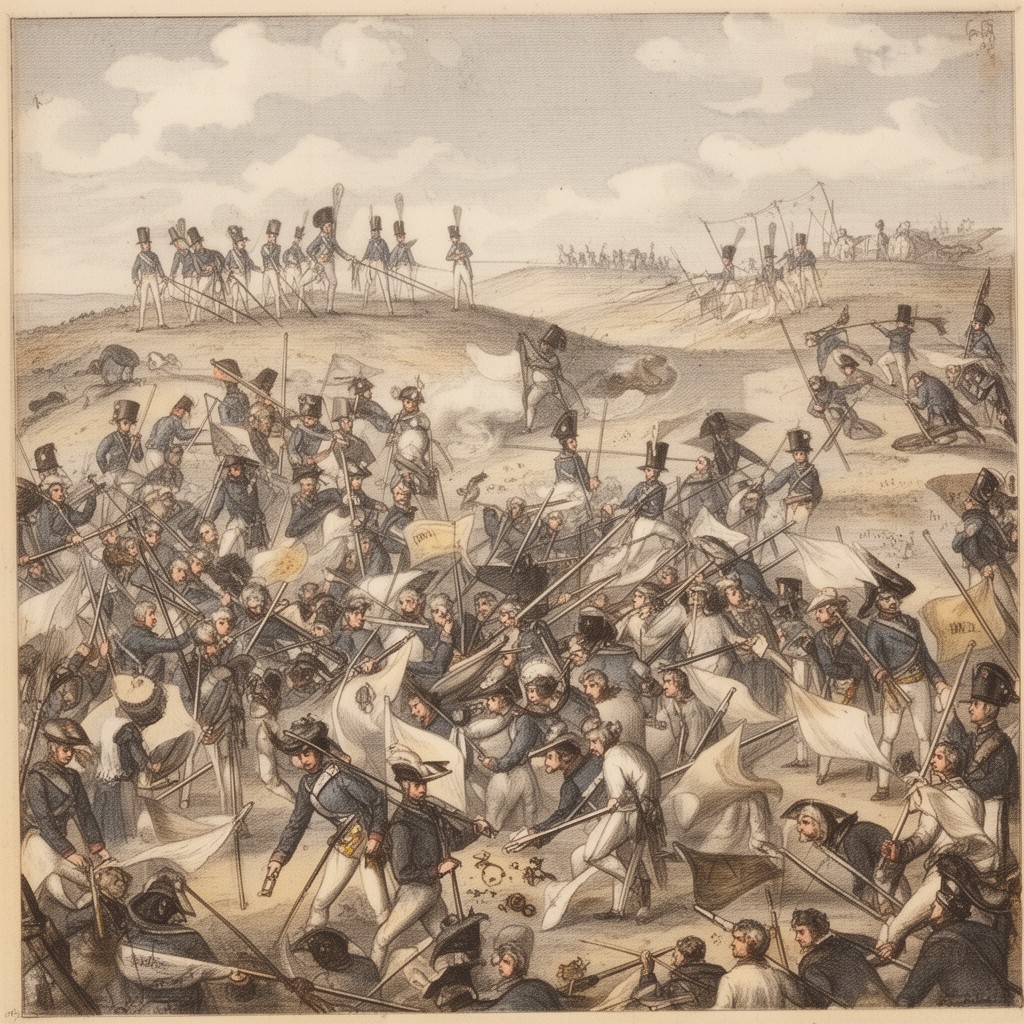 AI-generated illustration of War of the Fourth Coalition