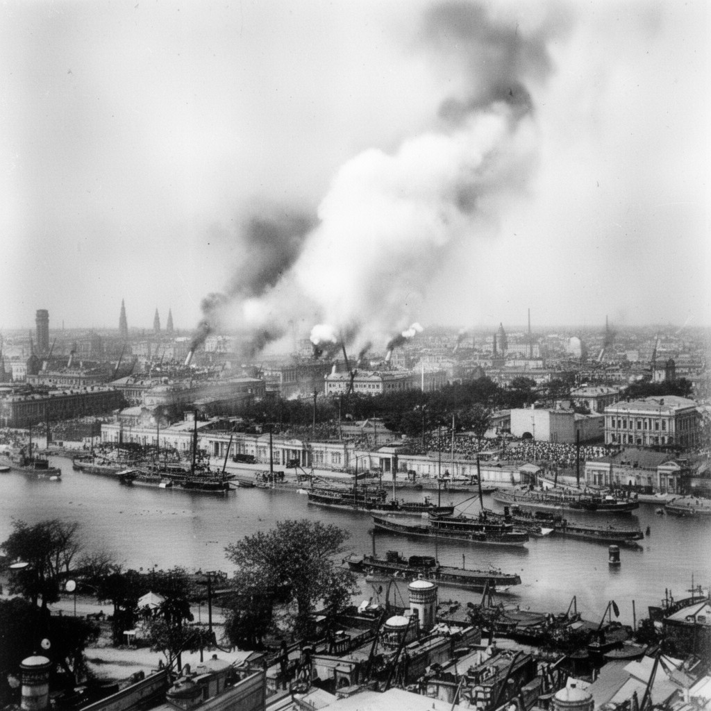 AI-generated illustration of Bombardment of Odessa
