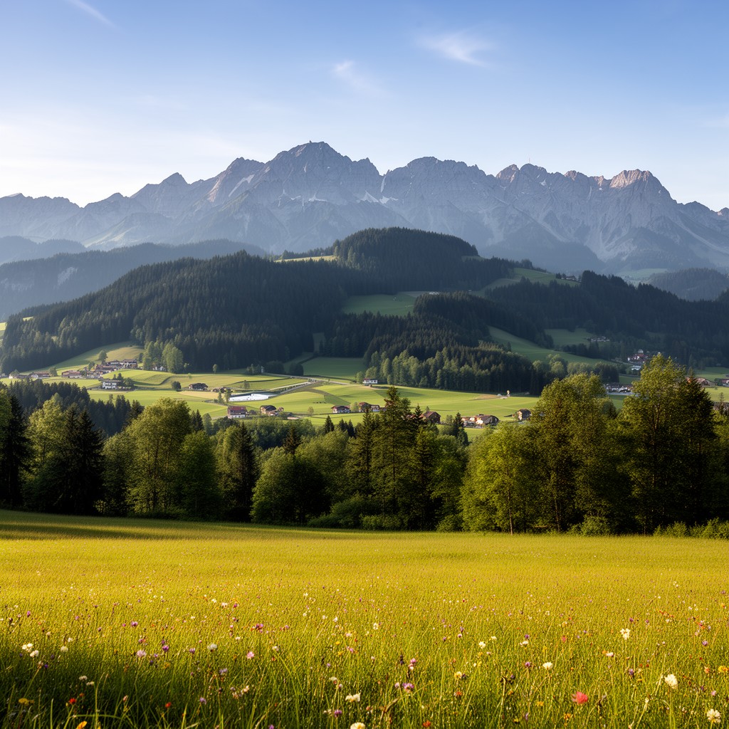 AI-generated illustration of Kandern region (Swiss-German border area)
