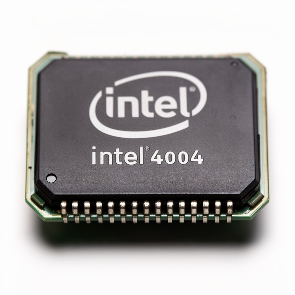 AI-generated illustration of Intel 4004