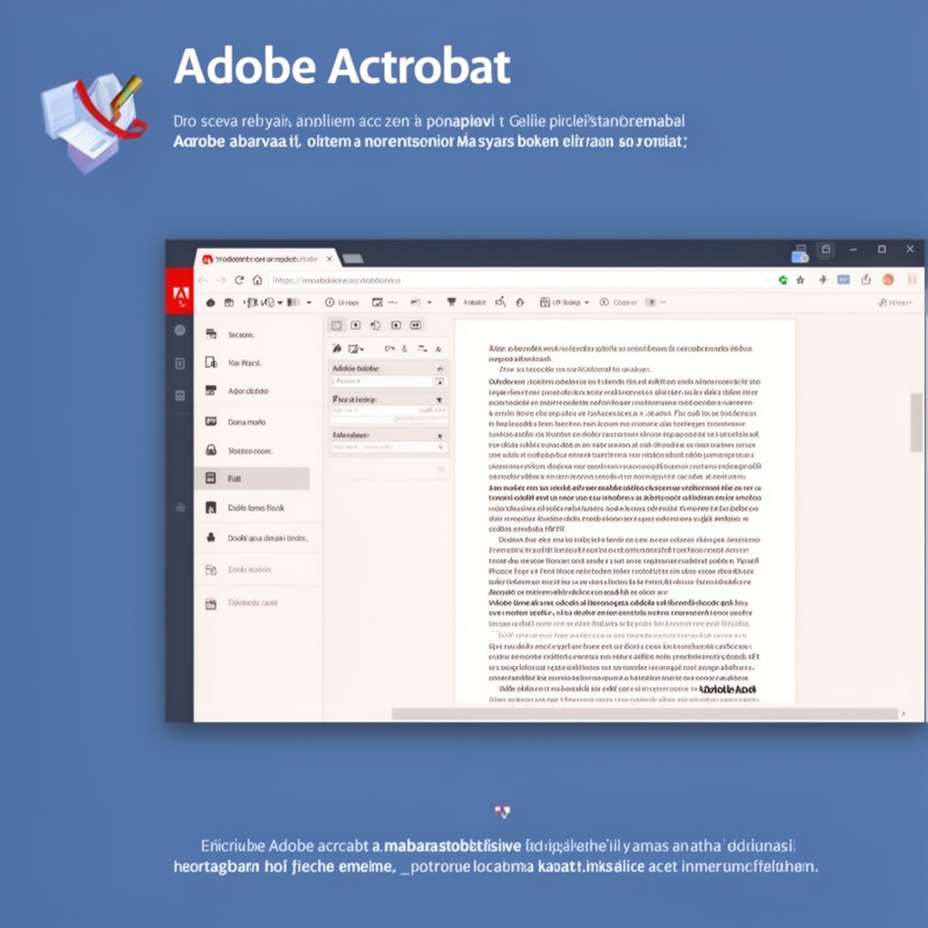 AI-generated illustration of Adobe Acrobat