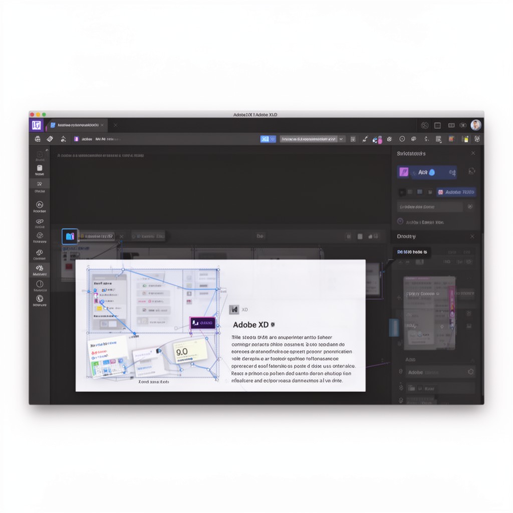 AI-generated illustration of Adobe XD