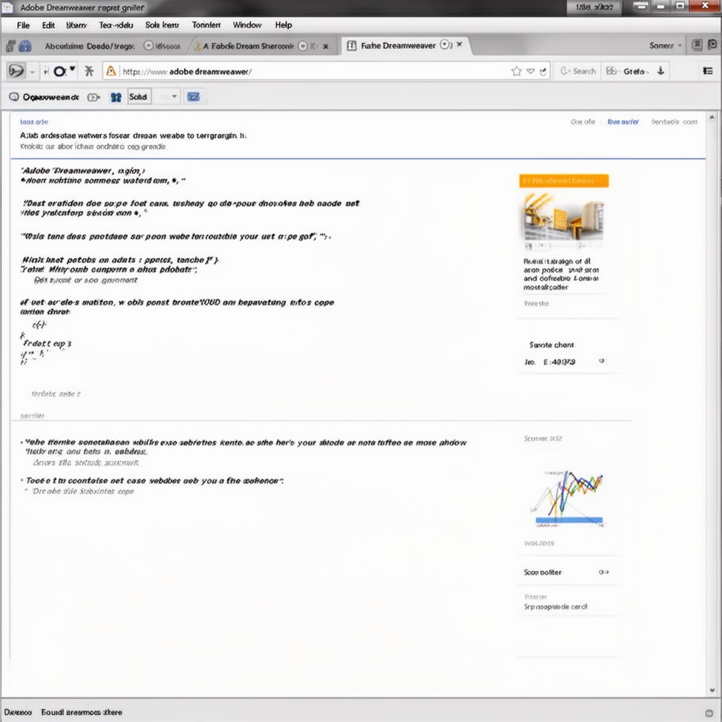 AI-generated illustration of Adobe Dreamweaver
