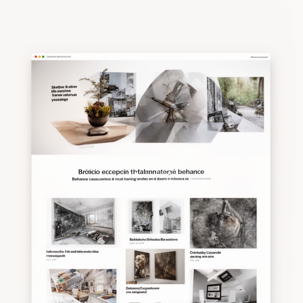 AI-generated illustration of Behance