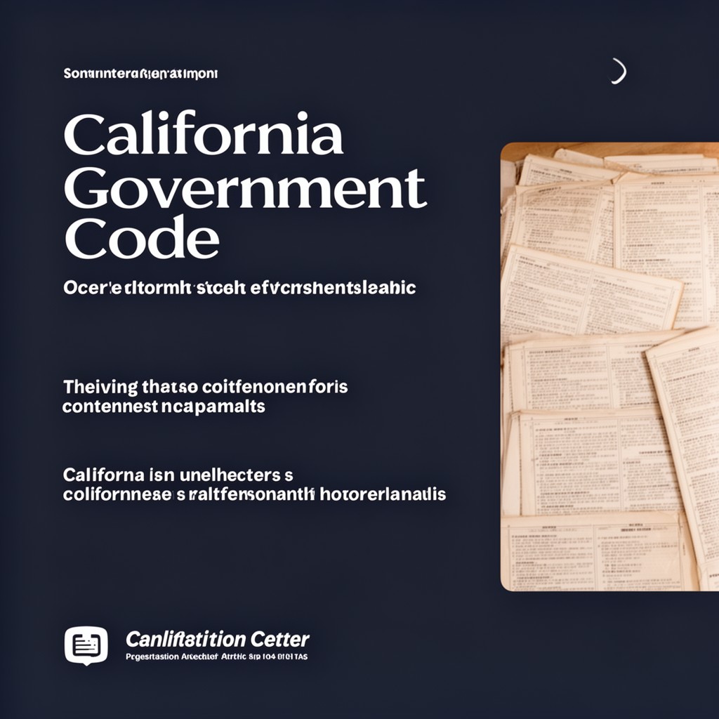 AI-generated illustration of California Government Code