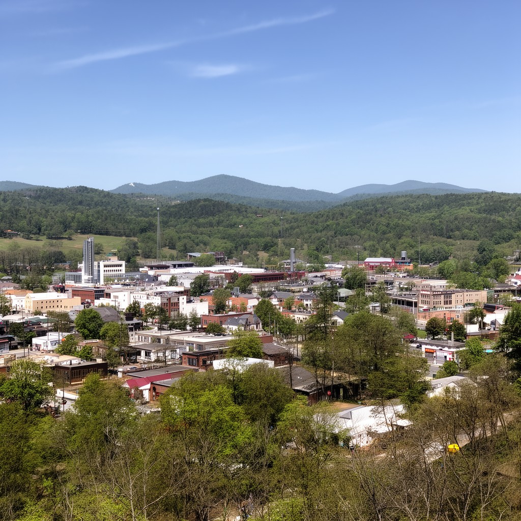 AI-generated illustration of Lenoir, North Carolina