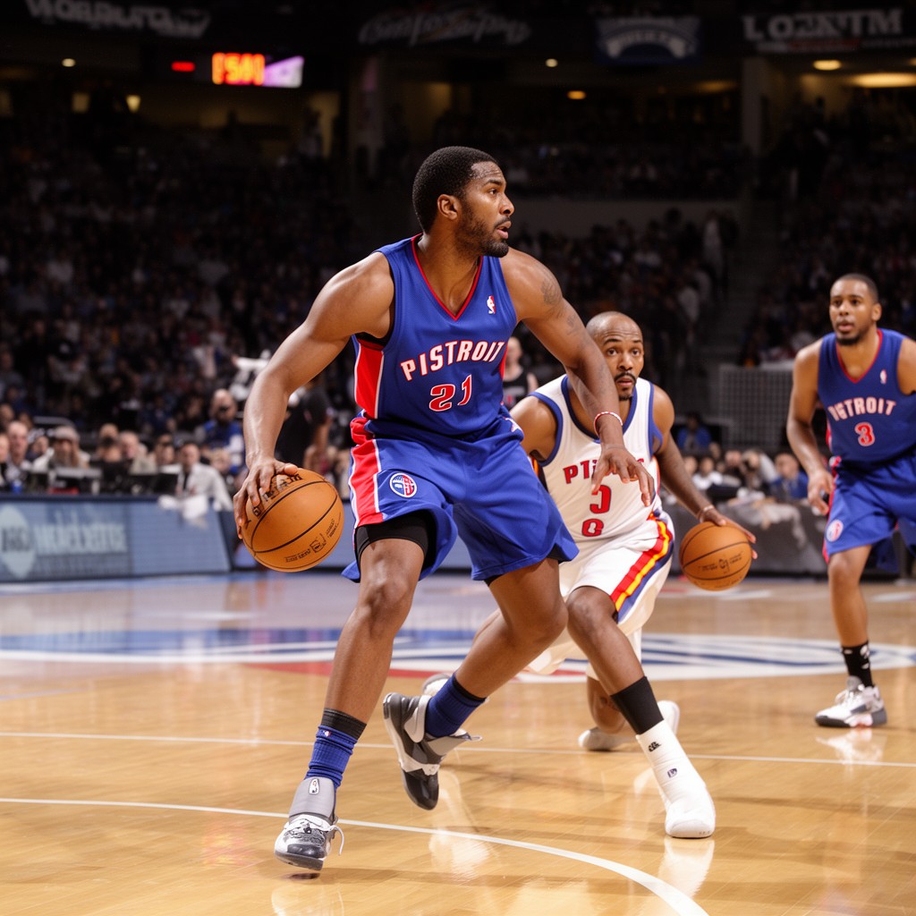 AI-generated illustration of Detroit Pistons