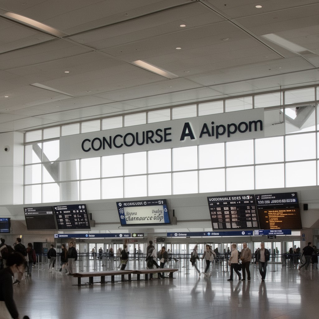 AI-generated illustration of Concourse A