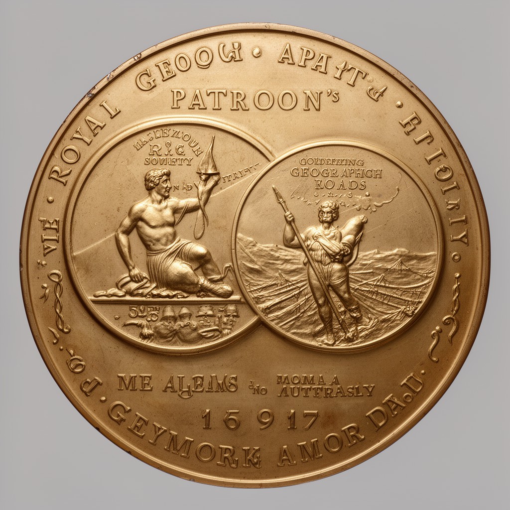 AI-generated illustration of Royal Geographical Society Patron’s Medal