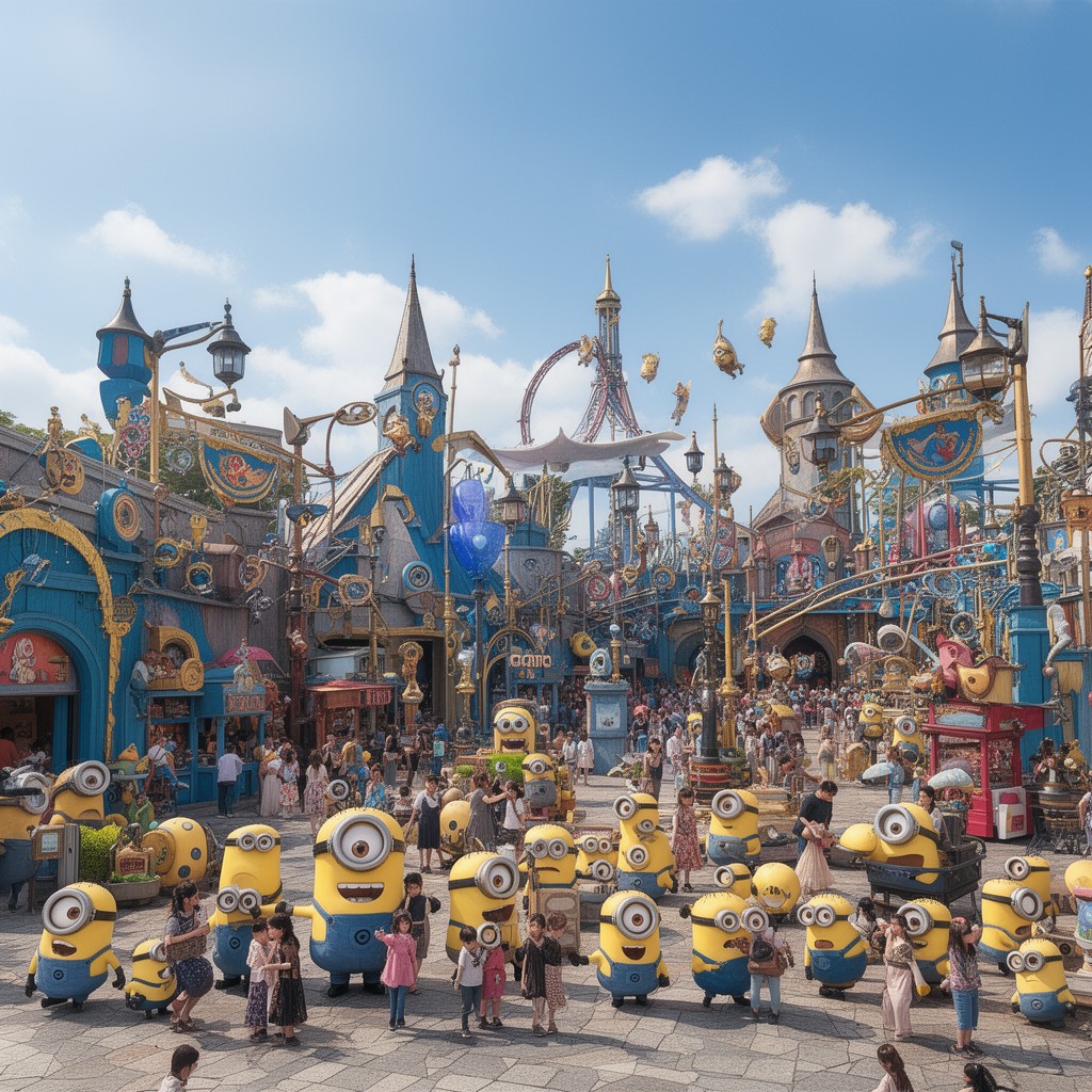 AI-generated illustration of Minion Park