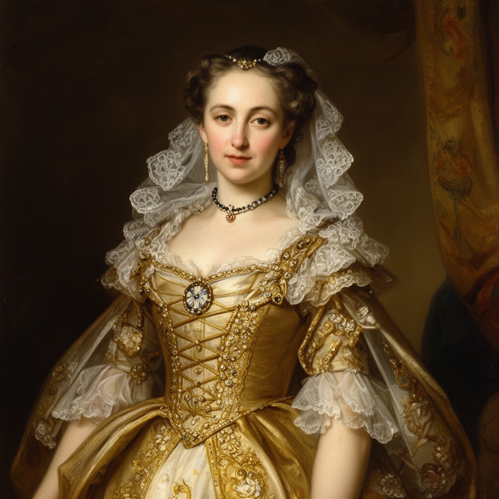 AI-generated illustration of Maria Anna Victoria of Bavaria