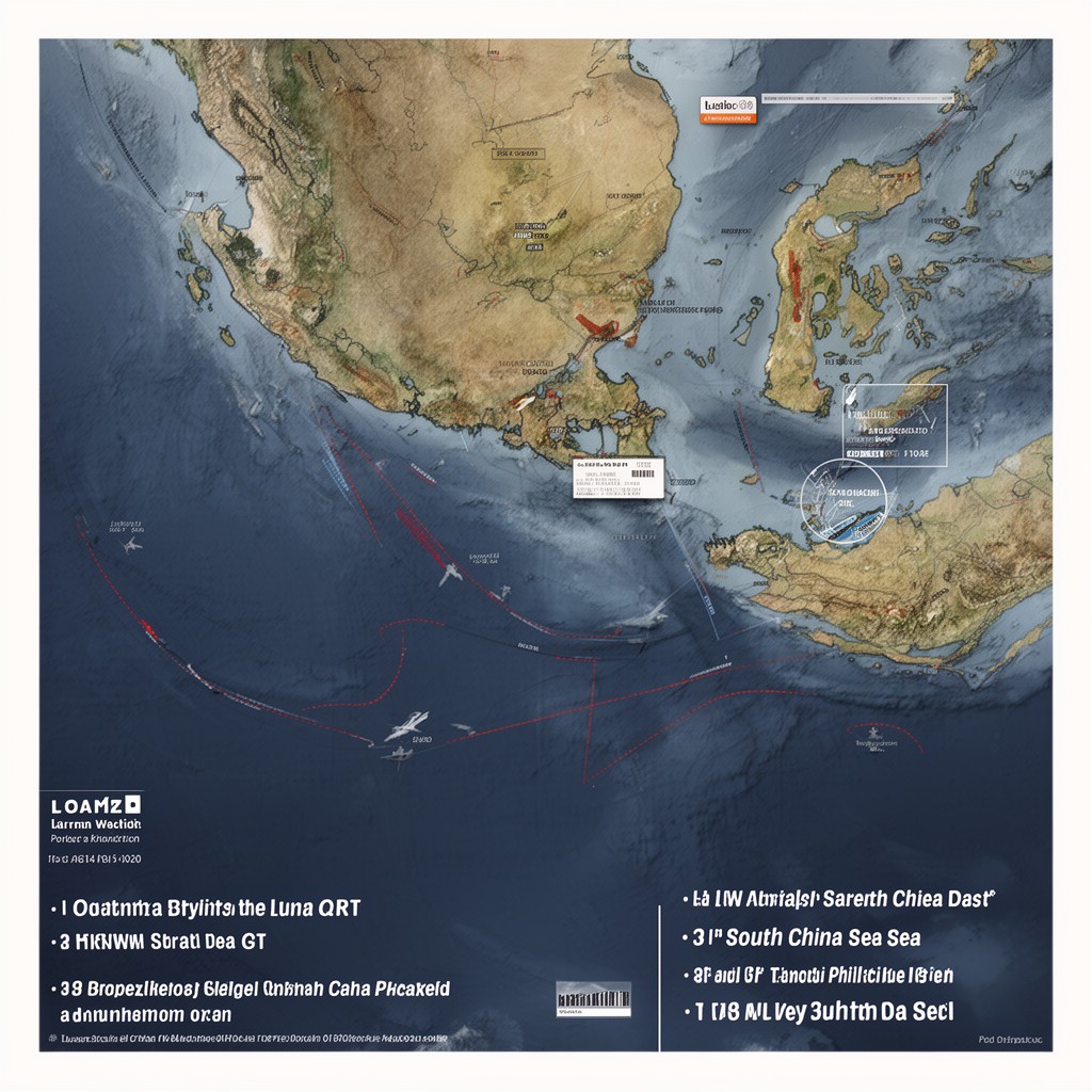 AI-generated illustration of Luzon Strait