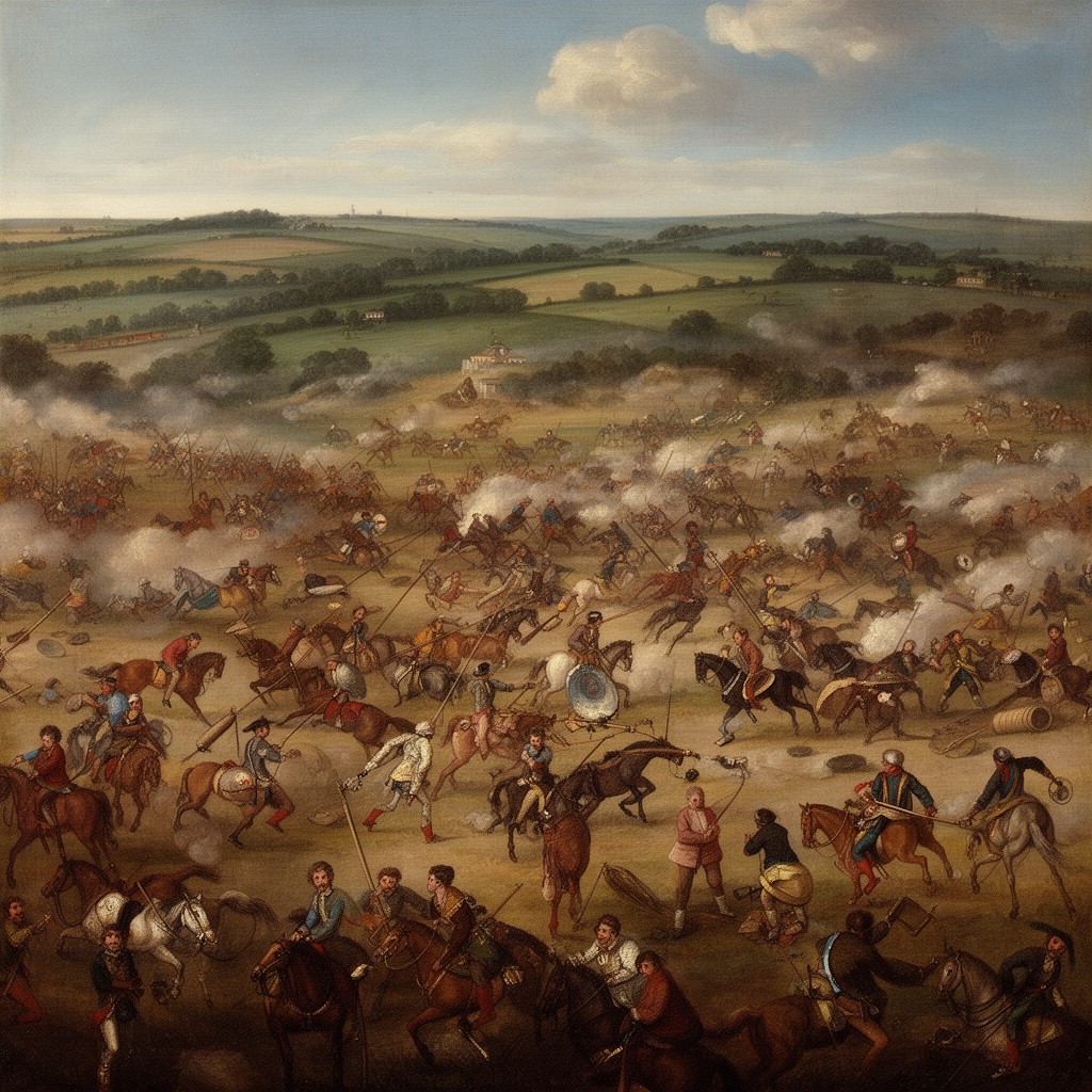 AI-generated illustration of Battle of Marston Moor