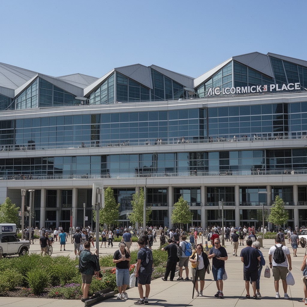 AI-generated illustration of McCormick Place
