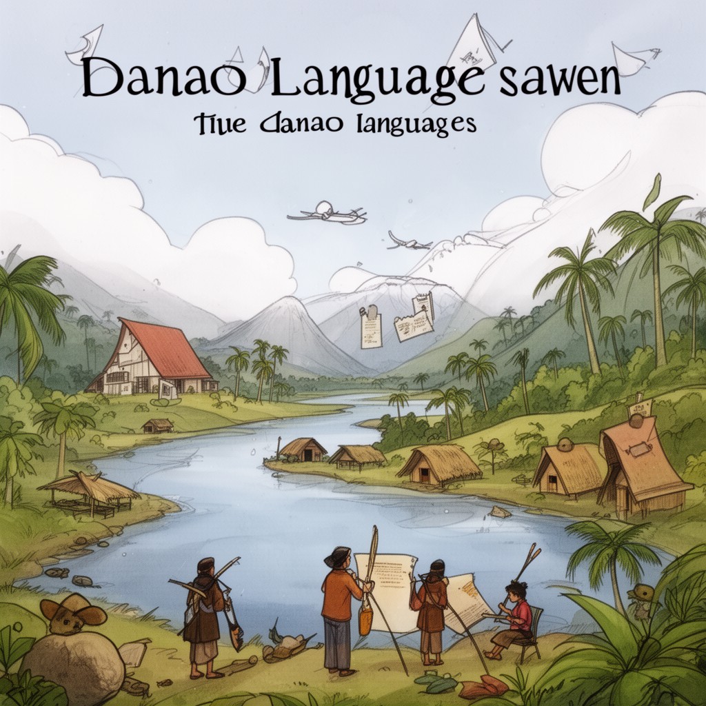 AI-generated illustration of Danao languages