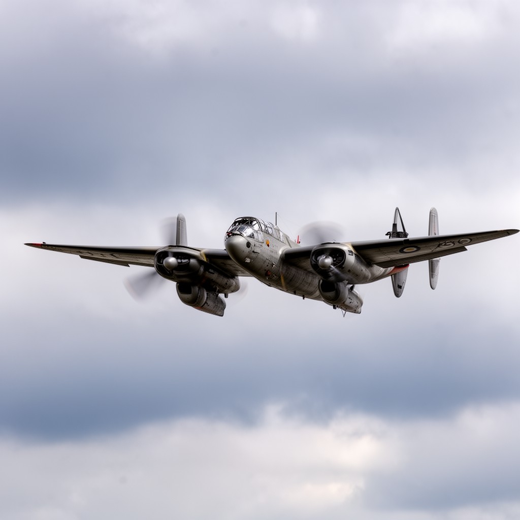 AI-generated illustration of de Havilland Mosquito