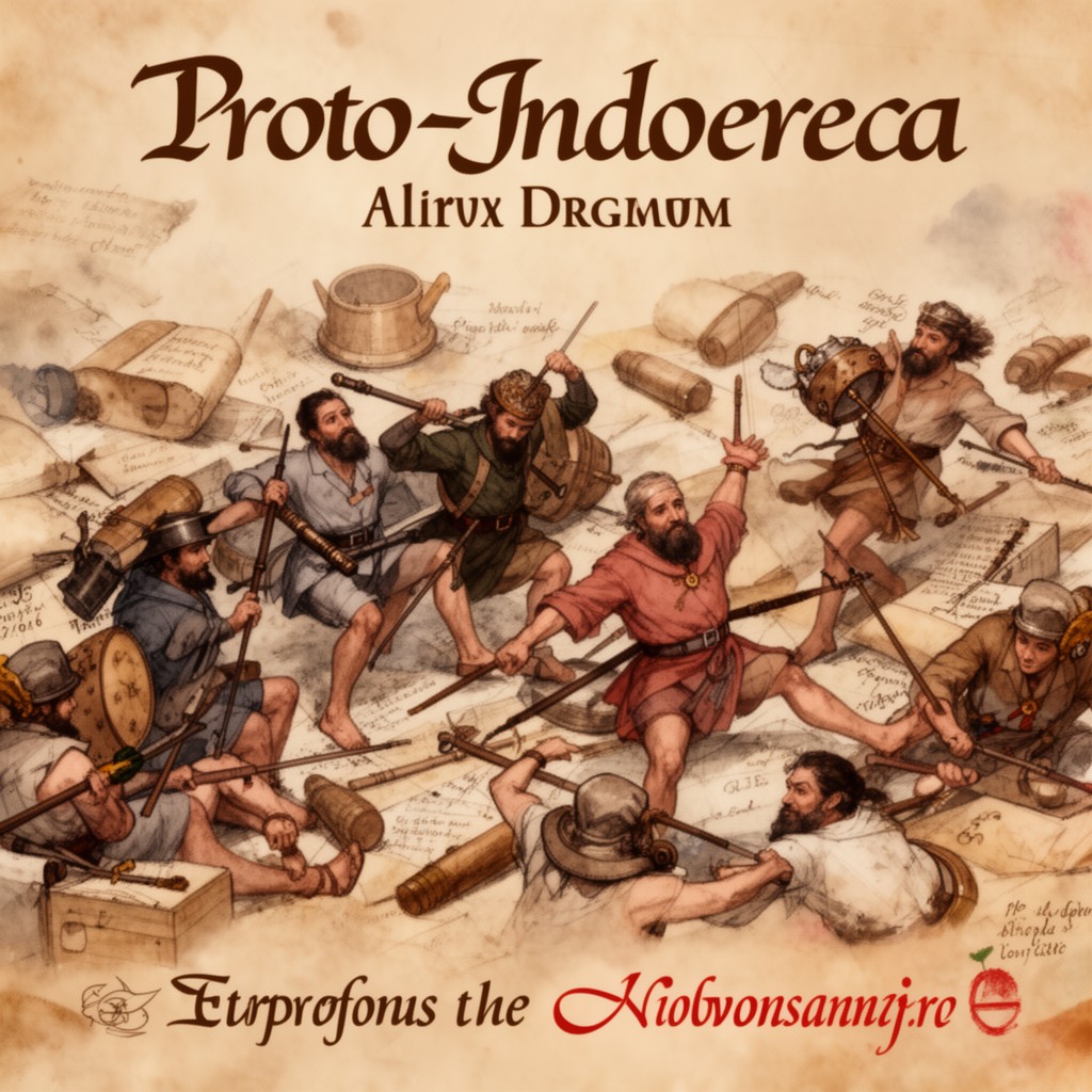 AI-generated illustration of Proto-Indo-European
