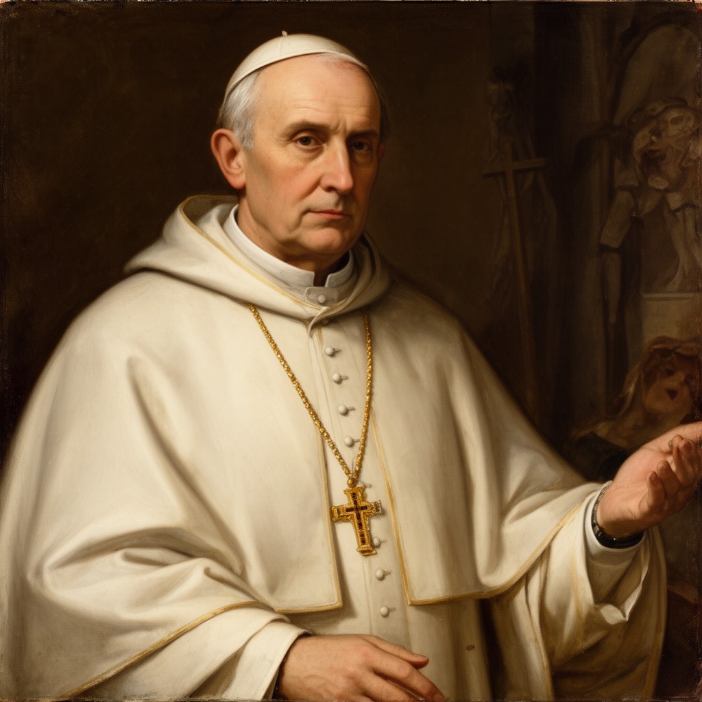 AI-generated illustration of Pope Pius V