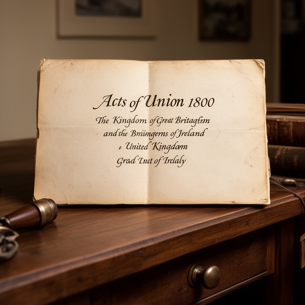 AI-generated illustration of Acts of Union 1800