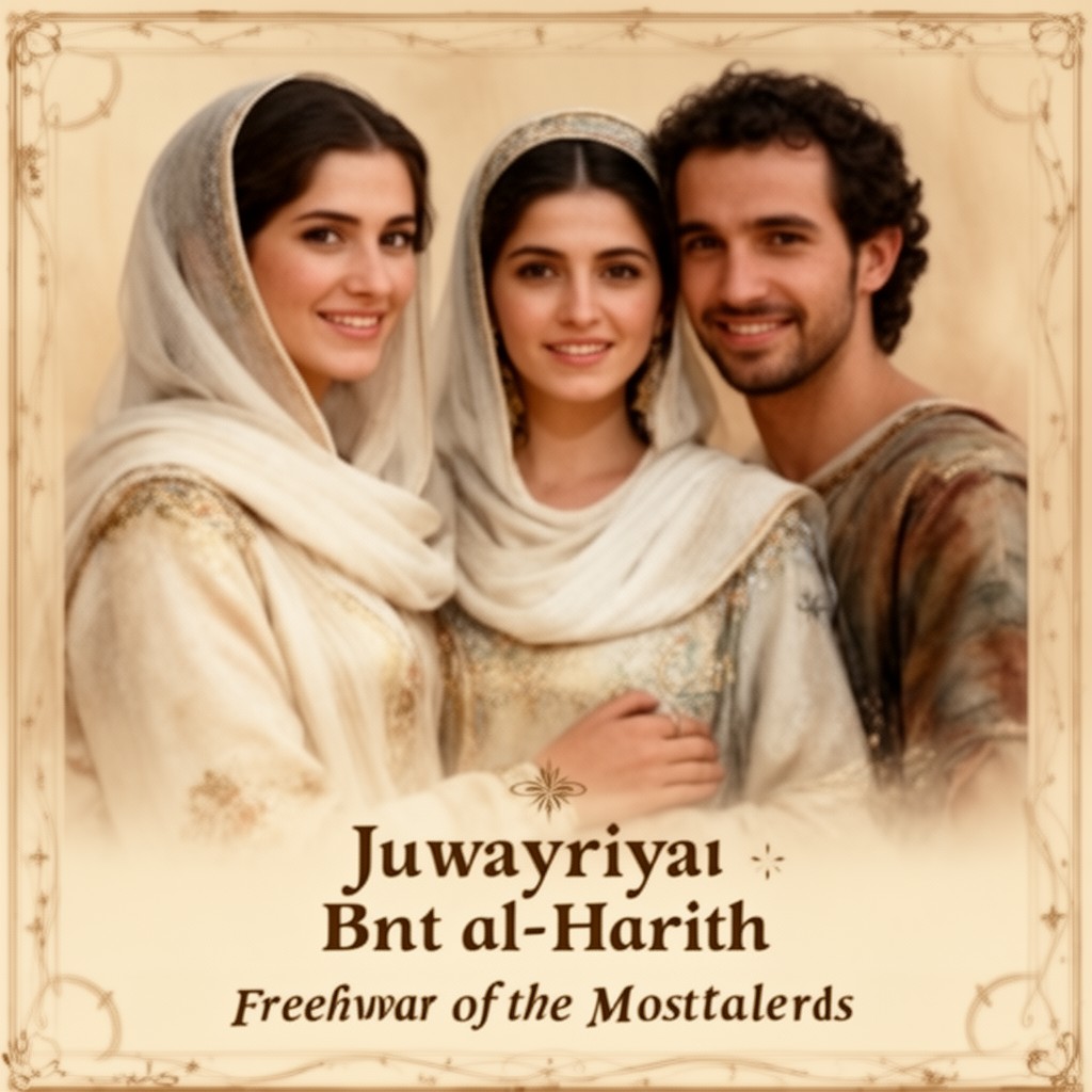AI-generated illustration of Juwayriya bint al-Harith