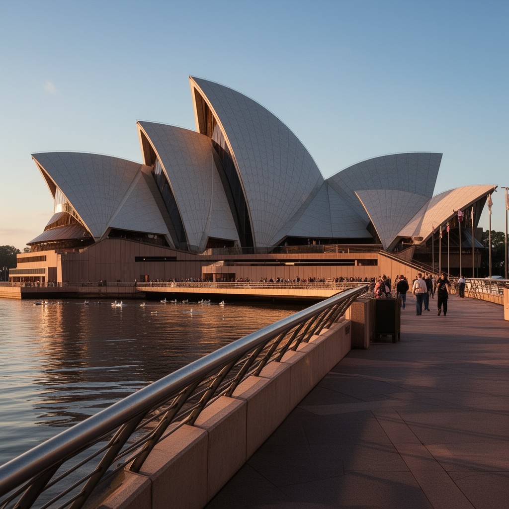 AI-generated illustration of Jørn Utzon