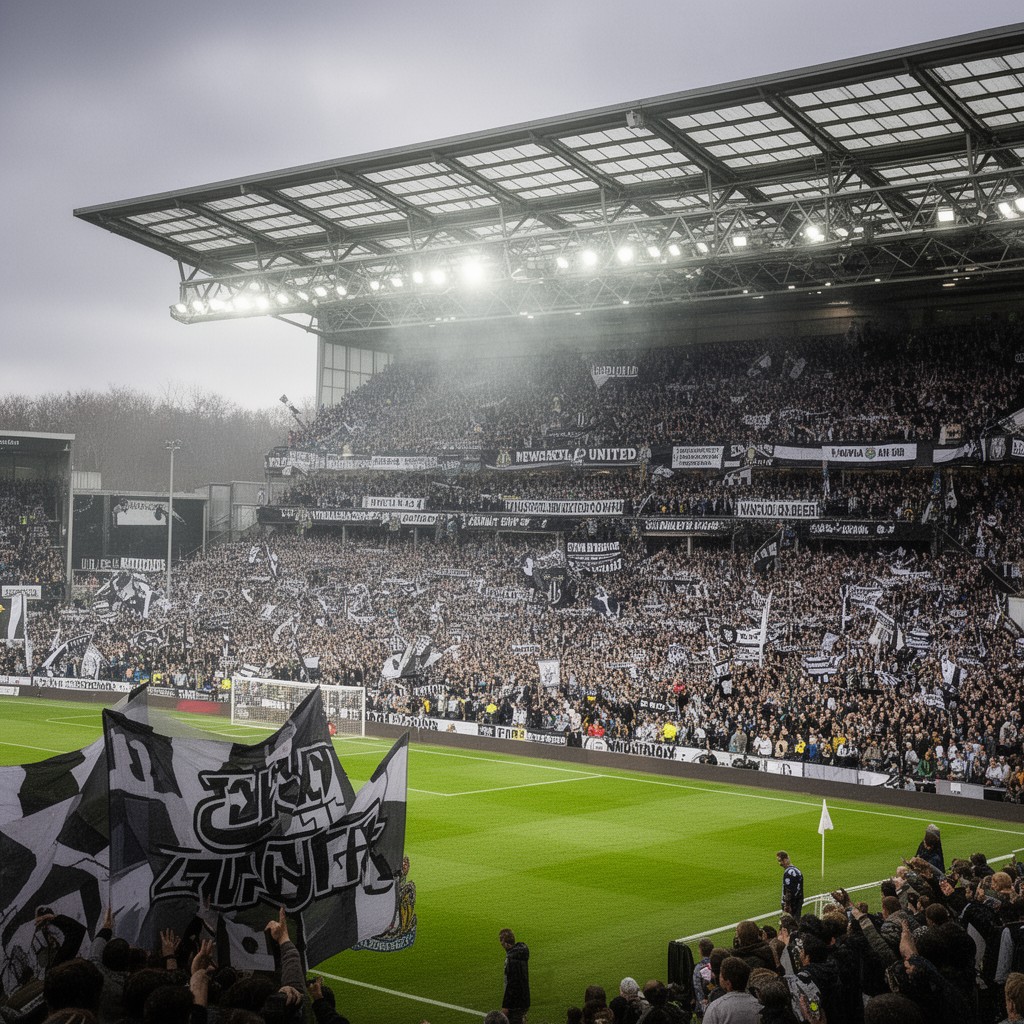 AI-generated illustration of Newcastle United