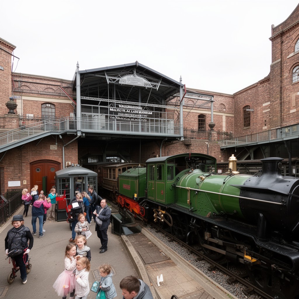 AI-generated illustration of National Railway Museum