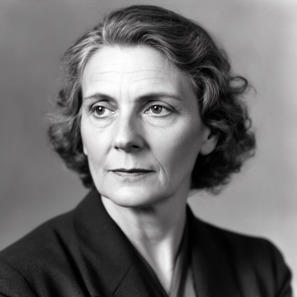 AI-generated illustration of Lise Meitner