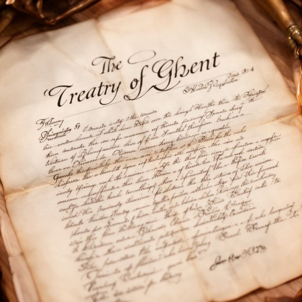 AI-generated illustration of Treaty of Ghent