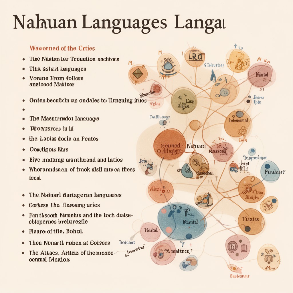 AI-generated illustration of Nahuan languages