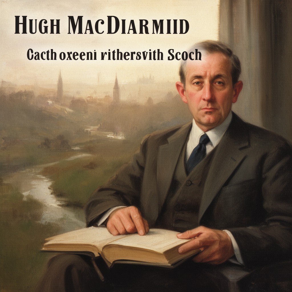 AI-generated illustration of Hugh MacDiarmid